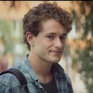 The ad’s set to “Can’t Help Falling in Love,” and the couple first meets at school and all the feels begin to bubble up.
