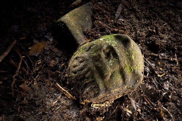 Tribal symbol: One of the untouched artifacts found at the site