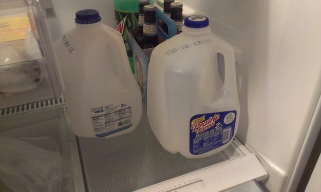 Empty containers being mysteriously left in the fridge.