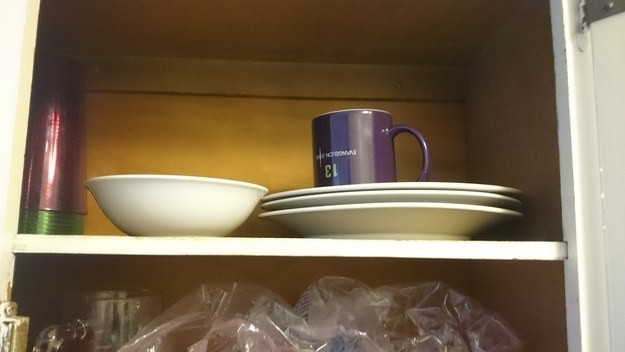 When kitchen cupboards don’t have a system.