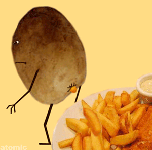 Pooping potato