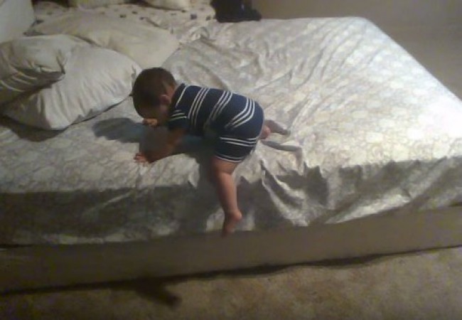 This Genius Baby Uses Pillows For A Master Class In Creative Problem Solving