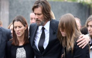 Jim Carrey Carries Late Girlfriend Cathriona White’s Casket at Funeral